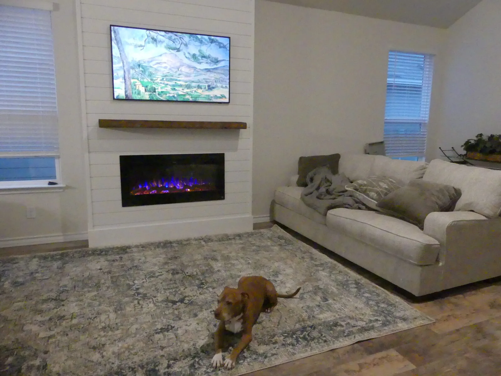 Custom fireplace wall